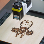 Четырехосевой учебный робот манипулятор с модульными сменными насадками