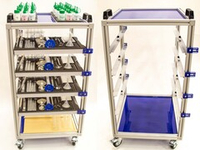 Мобильная стойка для хранения наборов ГИА по химии Химлабо