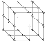 Сетчатый куб для тестовых полётов в защищённом пространстве (4х4х4 м)