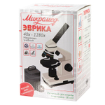 Микроскоп школьный Микромед Эврика 40х-1280х в кейсе
