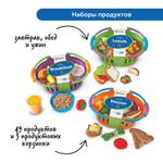 Развивающая игрушка Мы растем "Сытный завтрак, Вкусный обед, Полезный ужин" (серия New Sprouts, комплект для группы, 52 элементов) Learning Resources LER9733