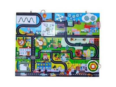 Тактильно-развивающая панель «Городские маршруты» Приоритет