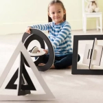 Мат из пазл-панелей "3D Творчество", черно-белый Weplay KC1801-0KW