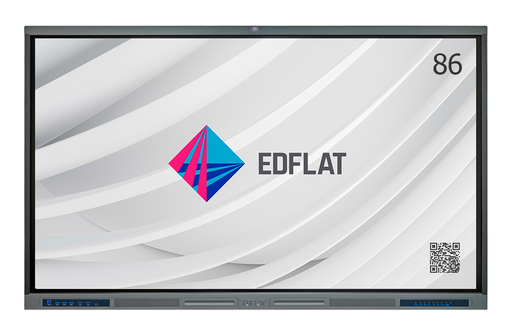 Интерактивная панель EdFlat PRIME EDF86PR01/H с камерой, 86&quot;