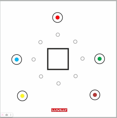 Образовательное решение - поле для соревнований по робототехнике Чертежник Старшие 1200х1200