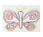 Набор панелей для создания композиций Полидрон "Узорная шнуровка №1" (белый)