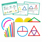 Палочки счетные "Геостикс" EDX Education, расширенный набор с заданиями (100 элементов)