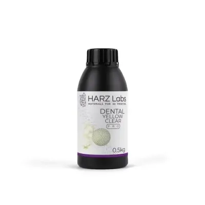Фотополимерная смола HARZ Labs Dental Yellow Clear PRO, прозрачный желтый