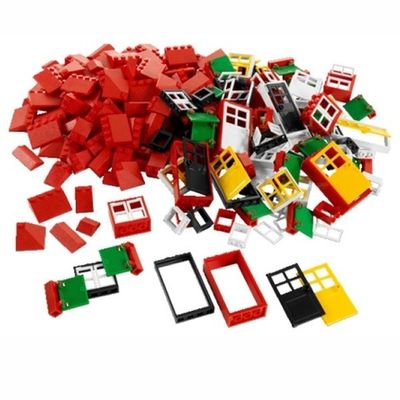 Окна, двери и черепица для крыши LEGO System 9386