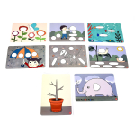 Радужные камешки EDX "Юниор" Есо (3 формы, 6 цветов, 36 шт)