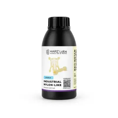Фотополимерная смола HARZ Labs Industrial Nylon-like Resin, бледно-желтый (500 гр)