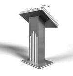 Интерактивная трибуна White Stripes (МДФ) 27"