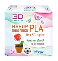 Набор PLA-пластика для 3D-ручки, 6 цветов, 12 метров HONYA SC-PLA-06