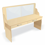 Стол логопеда с зеркалом и выдвижными ящиками «Лого-Плюс» Приоритет