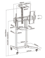 Стойка моторизованная Digis DSM-PM986 для панелей 50"-100"