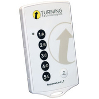 Пульт ученика системы голосования Turning Technologies ResponseCard LT (5-кнопочный)