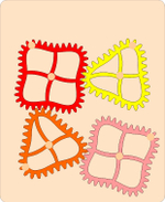Набор тактильно-развивающих панелей «Волшебные шестеренки» Приоритет (с системой хранения)