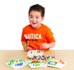 Образовательная мозаика "Peg Board" EDX (5 цветов, 5 досок, 1000 деталей)