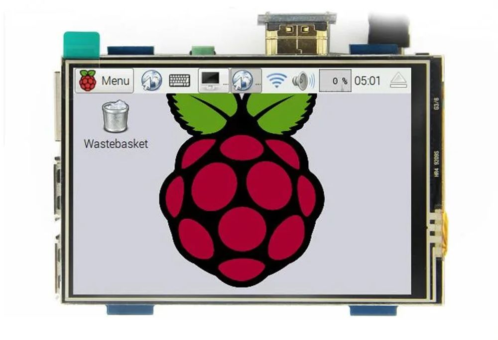 Цветной TFT-экран 3.5 дюймов с адаптером для Raspberry Pi 3B+