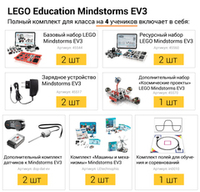 Полный комплект для класса LEGO Mindstorms EV3