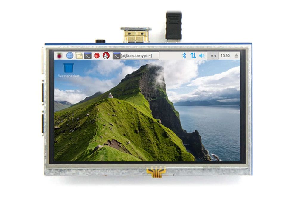 Дисплей 5 дюймов с адаптером (HDMI-HDMI) для Raspberry Pi 3