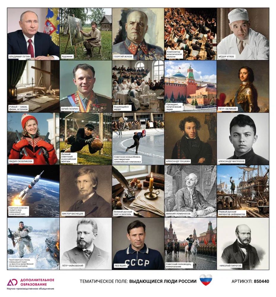 Логобот "Пчелка"/ Коврик "Выдающиеся люди России"