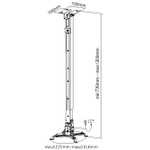 Крепление потолочное для проектора Digis DSM-2L, до 20 кг