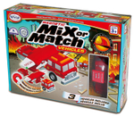 Магнитный конструктор Popular Playthings Транспорт "Смешай и собери. Пожарная и спасательная техника" (Стартовый набор)