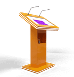 Интерактивная трибуна White Stripes (МДФ) 27"