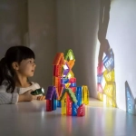 Конструктор из прозрачных блоков "Радужные постройки" Weplay KF0016