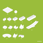 Конструктор "Кугельбан сборный. Элементы трассы "Качели" Hubelino