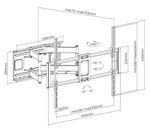 Кронштейн настенный выдвижной Exell EXi-X9996-HD для панелей 52-120", до 135 кг