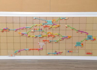 Трек с мячом (кинетический) для STEM-Стены (120 элементов)