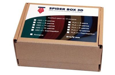 Наборы пластика для 3D ручек ABS и PLA SPIDER BOX 3D