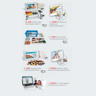 Комплект LEGO Education Wedo и Построй свою историю Начальная школа на 30 учеников