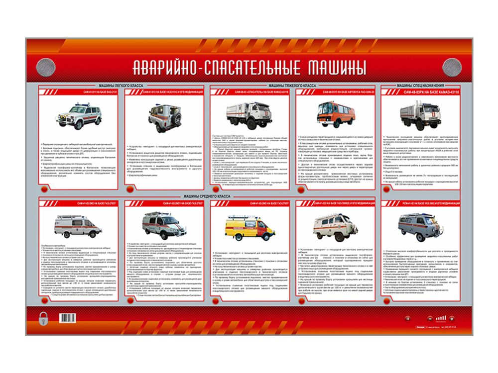 Электрифицированный стенд &quot;Аварийно-спасательные машины&quot;
