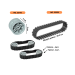 Средние резиновые гусеницы + 4 колеса EV3, Technic