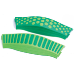 Тактильная дорожка Weplay волнистая (зелёная), 8 элементов