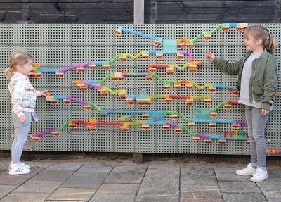 Трек с мячом (кинетический) для STEM-Стены Masterkidz (440 элементов)