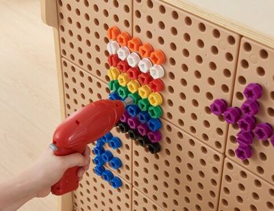 Набор винтов с геометрическими шлицами №2 для STEM-стены Masterkidz (512 шт)