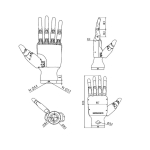 Кисть-рука The Dexterous Hand RH56DFX-2L (левая) Inspire Robots (повышенная скорость)