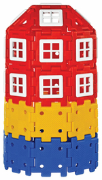 Набор для группы Полидрон Гигант "Строительство дома" (шрифт - русский Брайль)