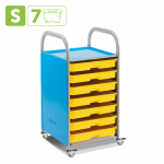 Мобильный стеллаж Сенсориум S с 7 малыми контейнерами