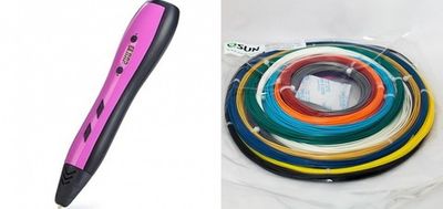 3D ручка Myriwell с LCD экраном RP100B + КОМПЛЕКТ ПЛАСТИКА ABS/PLA