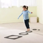 Мат из пазл-панелей "3D Творчество", черно-белый Weplay KC1801-0KW