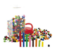 Кубики соединяющиеся EDX (1 см, 10 цветов, 1000 шт)