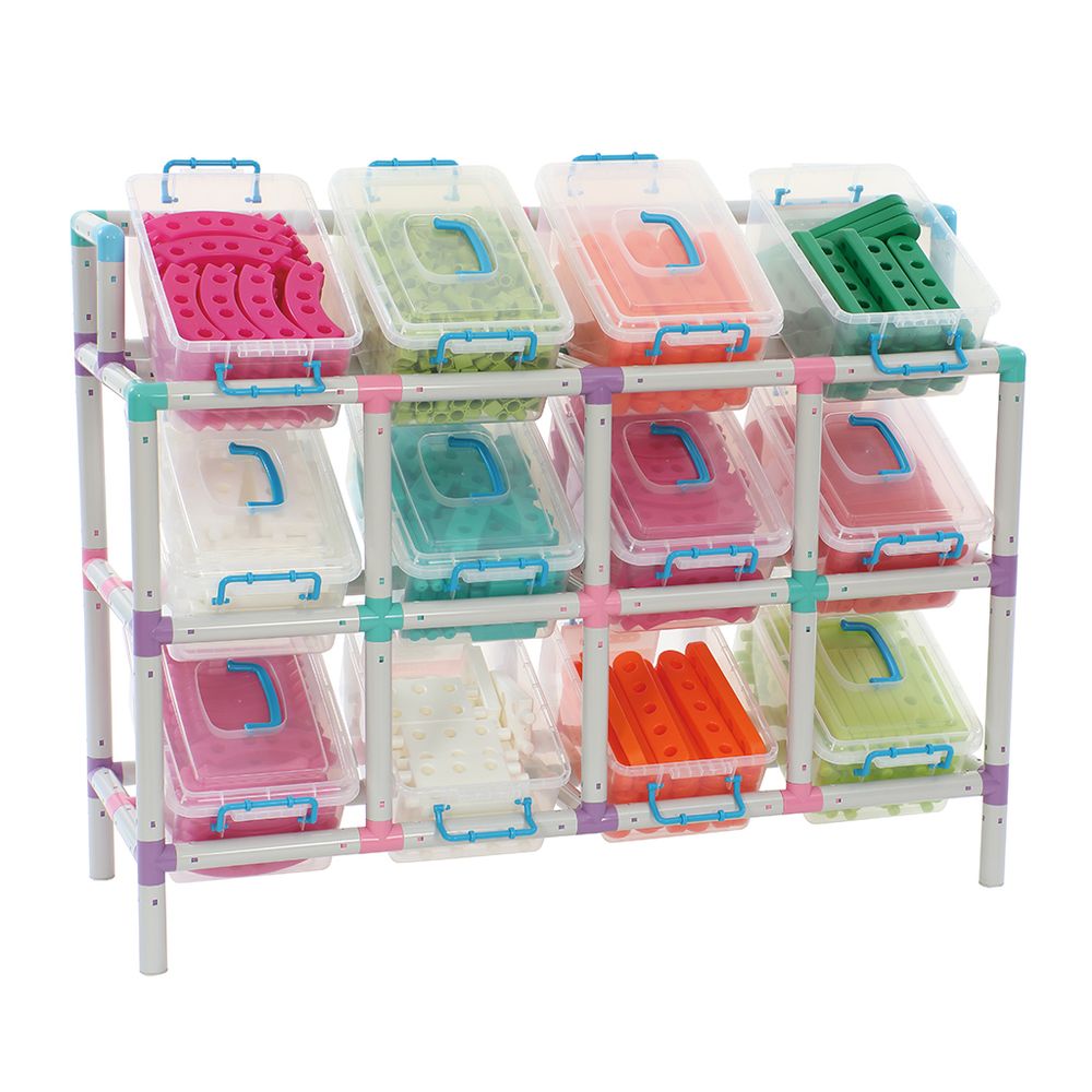 Система хранения учебного материала на 12 контейнеров Gigo. с контейнерами Система хранения учебного материала на 12 контейнеров Gigo. с контейнерами