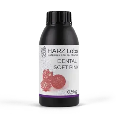 Фотополимерная смола HARZ Labs Dental Pink Soft, розовый