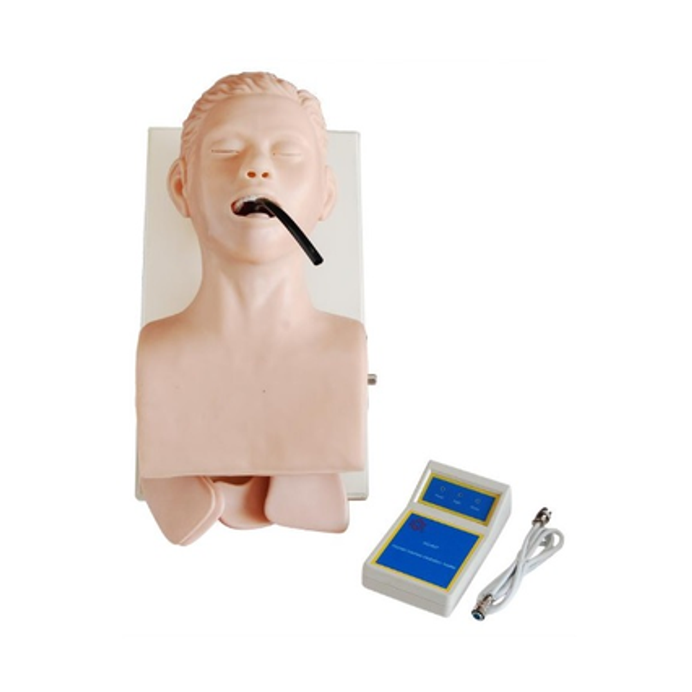 Манекен-тренажер для интубации трахеи человека с контроллером