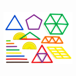 Палочки счетные "Геостикс" EDX Education, расширенный набор с заданиями (100 элементов)